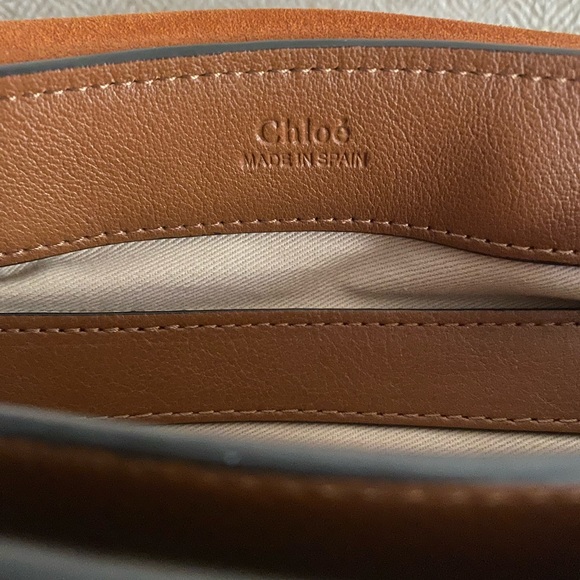Chloe Faye Day Mini, Tan Brown Leather Crossbody Bag, Amazing Condition - Picture 15 of 16